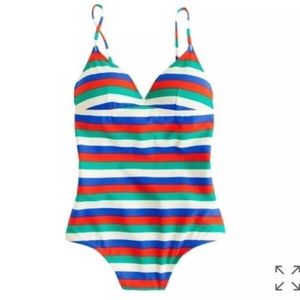 HP ✨SALE✨ J.Crew Striped One Piece Swimsuit